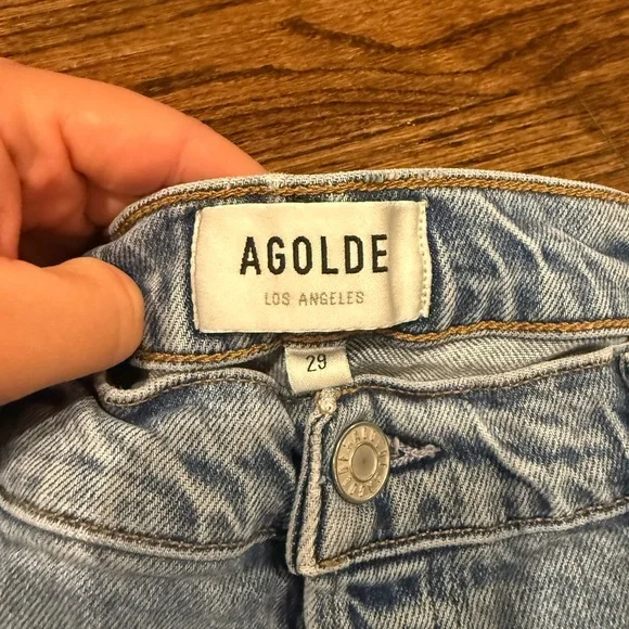 Agolde Blue High-Waist Jeans - Picture 4 of 4